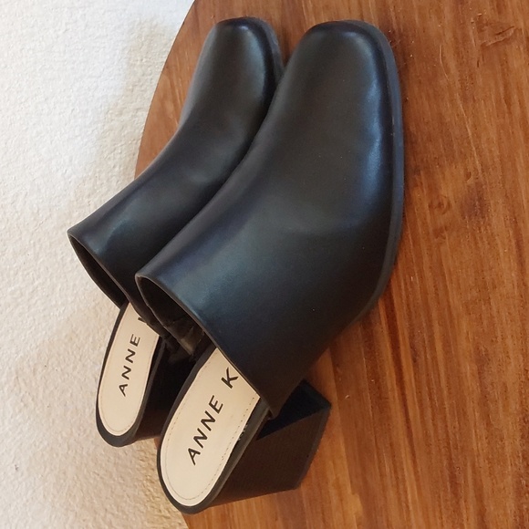 Anne Klein I Flex Women's Black Mules/Clogs Comfort Office Business Sz.9 - Picture 2 of 8